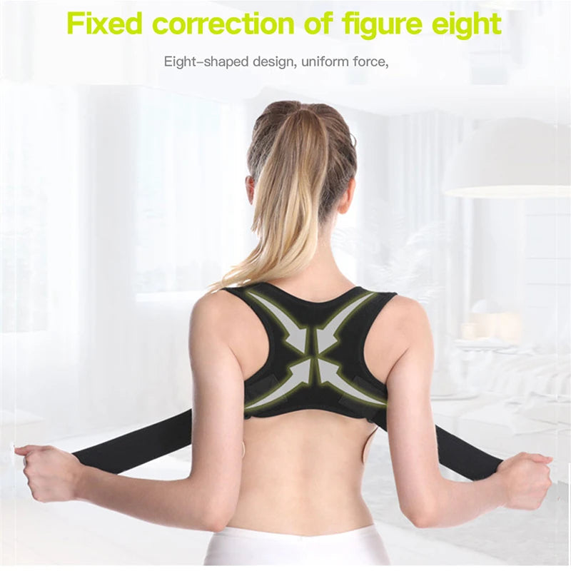 Enhance Your Posture with Our Adjustable Back Brace - Ultimate Shoulder Support for Humpback Prevention and Back Health